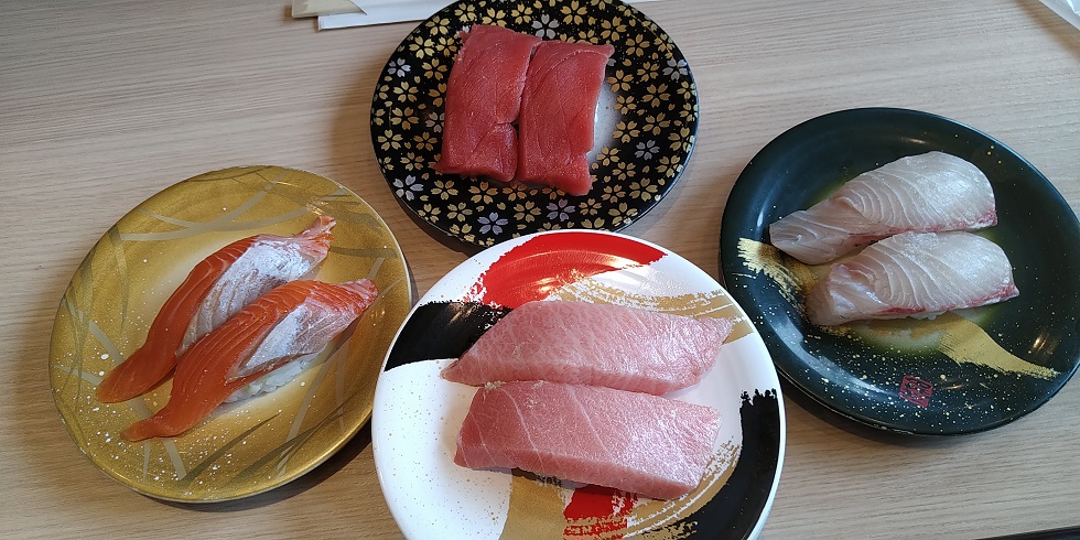 【絶品】福井で驚きの回転寿司 くるくる寿司 ほがらか亭-うまさが違う！　絶品寿司１