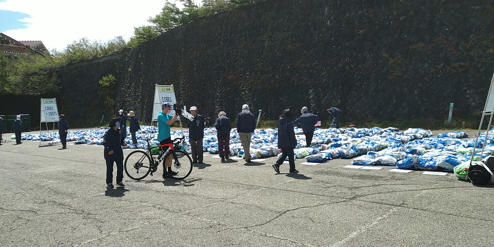 【参戦記】Mt.富士ヒルクライムにクロスバイクで出場してきた　荷物受け取り場所