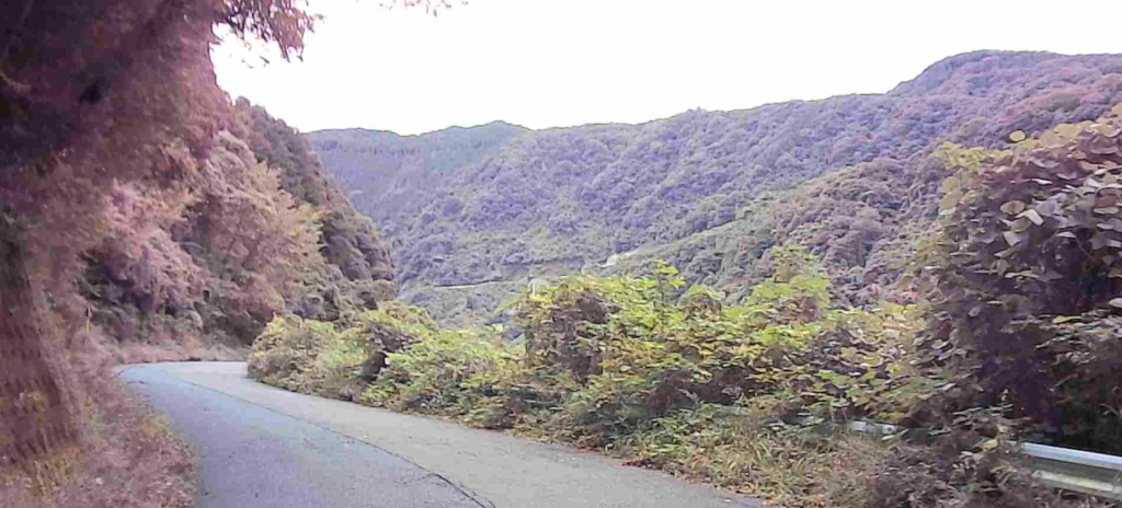 【二ノ瀬峠ヒルクライム】岐阜県側と三重県側 車は庭田山頂公園が便利　これから登るルートが見える