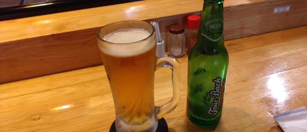 【ハノイ日本食】キンマーの「日本料理さいこう」が安い♪　ビール