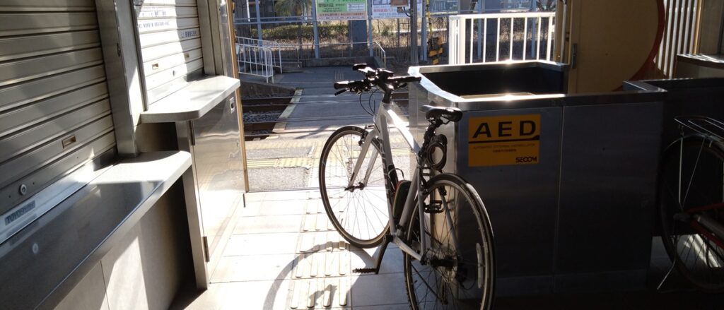 自転車をそのままのせる電車 近江鉄道サイクルトレイン　切符を買わずに電車にのる