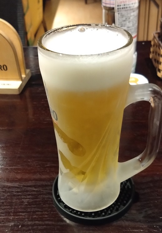 【ハノイ日本食グルメ】割引&サービスいろいろ お富さん　生ビール