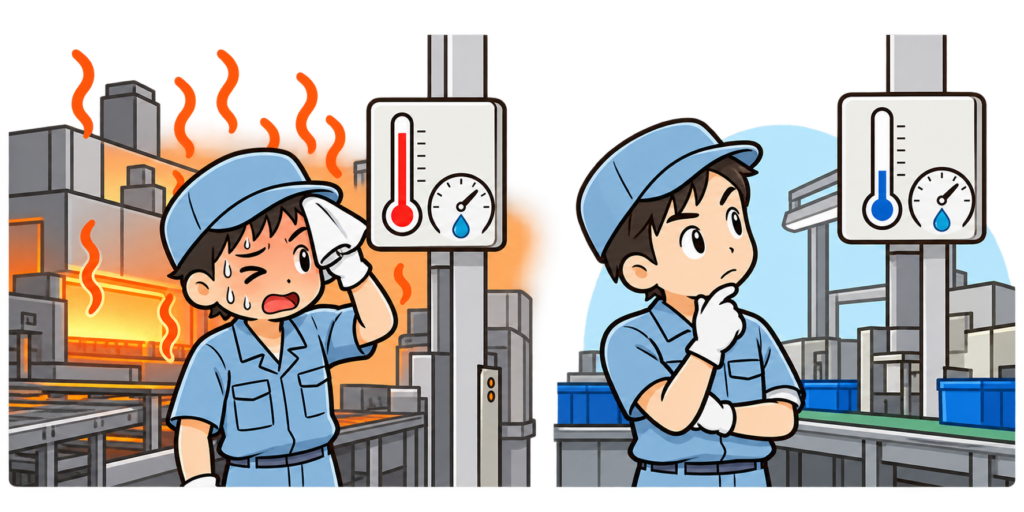 工場の見える化で満足していませんか?データを工場改善につなげる5つの手順温湿度モニターも同じです